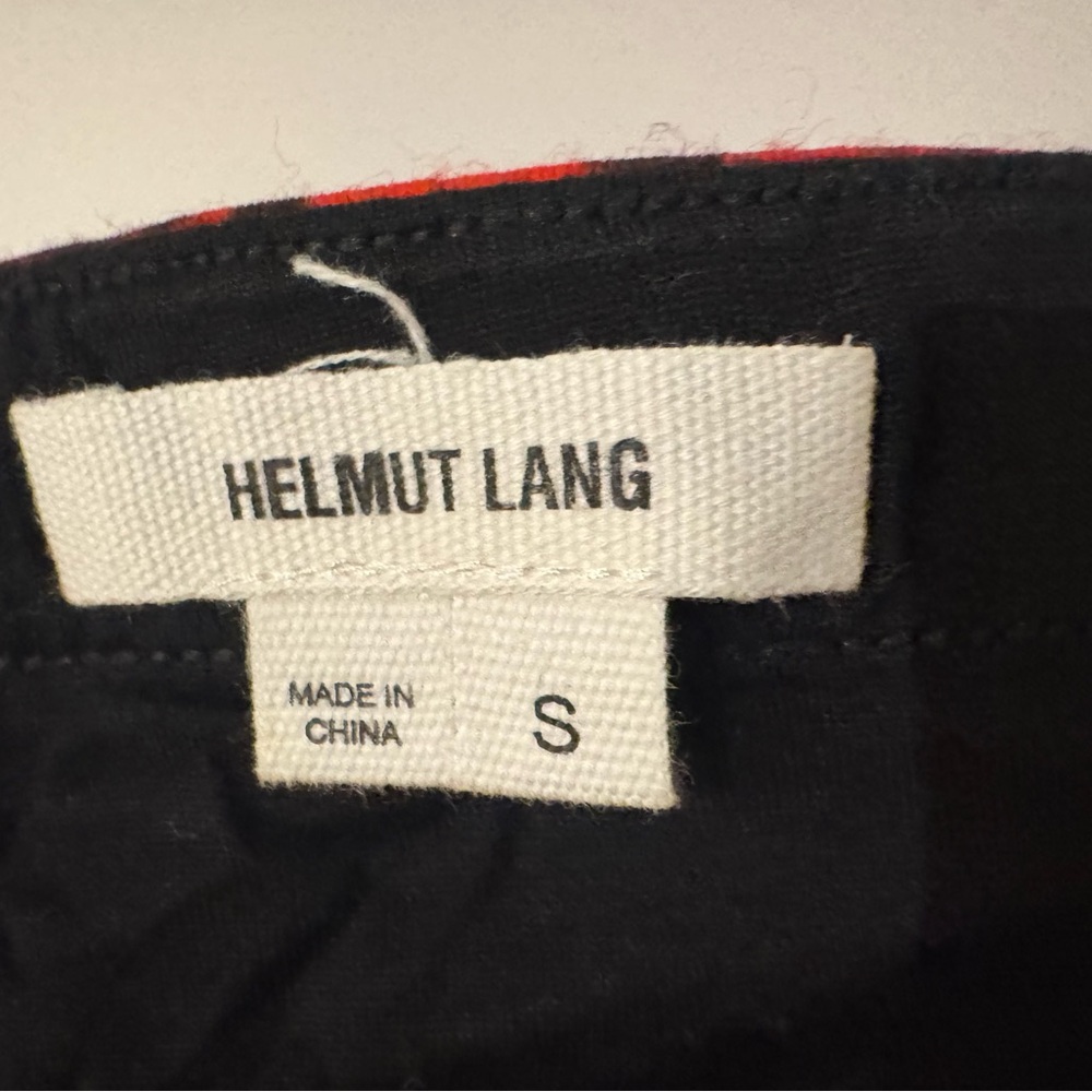 Helmut Lang Wrap Skirt Large Womens Midnight Floral Black Red Draped Y2K small - Picture 9 of 10